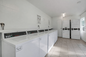 Easy-access laundry center